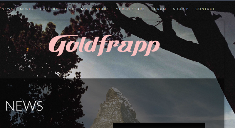 Goldfrapp project showcase